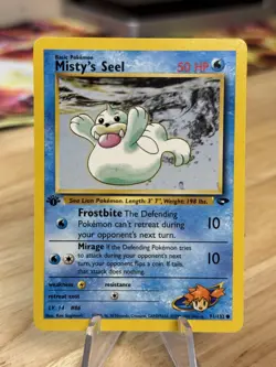 Misty's Seel 91/132 Gym Challenge 1st Edition Vintage Pokemon Card WOTC TCG NM - Image 1
