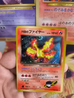 Pokemon Karte Card Rocket Moltres Lavados Gym Heroes Holo Wotc japanese NM Swirl - Image 5