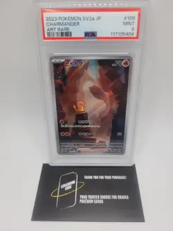 Charmander 168/165 PSA 9 - Japanese SV2a - Art Rare AR - Pokemon Card 151 - Image 3