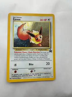 Eevee HOLO Black Star Promo 11 WOTC 1999-2000 Pokemon Card Excellent - Image 1