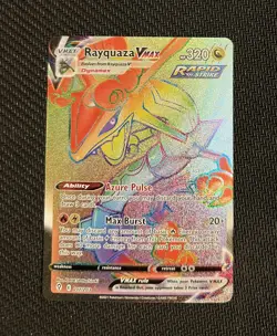 Rayquaza VMAX (Secret) 217/203 Swsh07: Evolving Skies Holo Pokemon Card NM - Image 1