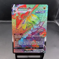 Rayquaza VMAX (Secret) 217/203 Swsh07: Evolving Skies Holo Pokemon Card NM - Image 1