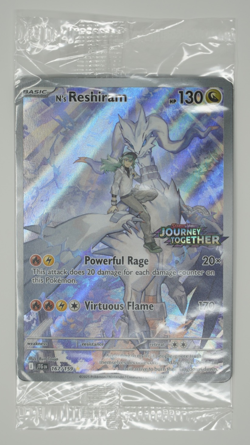 N's Reshiram 167/159 Journey Together Stamped Sealed Promo Pokemon Card NM - Image 1