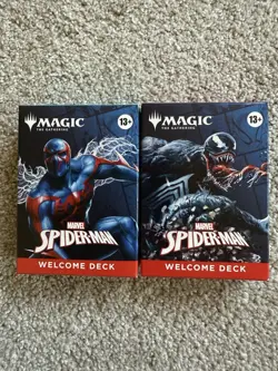 SDCC 2025 Magic The Gathering MTG x Spider-Man Welcome Deck Set Spawn Blue Black - Image 1