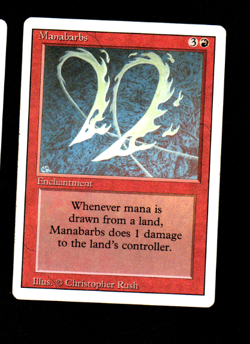 MRM ENGLISH Manabarbs - Barbelures de mana Ex MTG Magic Revised - Image 1