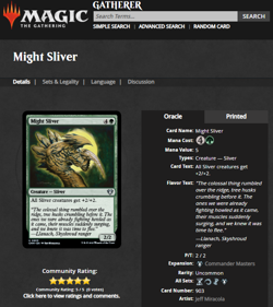 2022 MTG Magic the Gathering Secret Lair Drop Foil Might Sliver Extended Art - Image 3