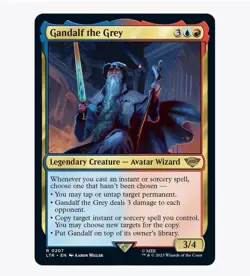 Gandalf the Grey - The Lord of the Rings (LTR) - MTG Rare Regular #207 - Image 1