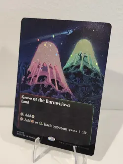 BORDERLESS GALAXY FOIL Grove of the Burnwillows (0152) Edge of Eternities MTG NM - Image 1