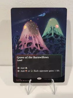 BORDERLESS GALAXY FOIL Grove of the Burnwillows (0152) Edge of Eternities MTG NM - Image 2