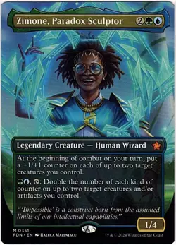 MTG Foundations Zimone, Paradox Sculptor Borderless (Rare) - Image 1