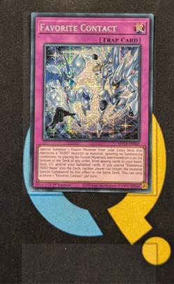 MP24-EN063 Favorite Contact Prismatic Secret Rare 1st Ed YuGiOh - Image 1