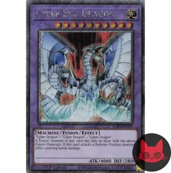 Yugioh Cyber End Dragon RA03-EN156 Platinum Secret Rare 1st Edition NM - Image 1