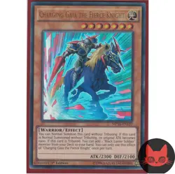 Yugioh Charging Gaia the Fierce Knight MP16-EN120 Ultra Rare 1st Edition NM - Image 1