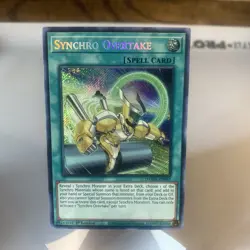 SYNCHRO OVERTAKE | Secret Rare | Dawn Of Majesty - YuGiOh 1st Ed. (DAMA-EN067). - Image 1