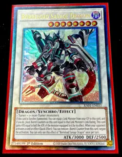 Borreload Savage Dragon Ultimate Rare 1st Edition Mint Yu-Gi-Oh! Card RA01-EN033 - Image 1