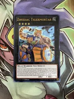 MP17-EN207 Zoodiac Tigermortar Ultra Rare 1st Edition NM Yugioh Card - Image 1