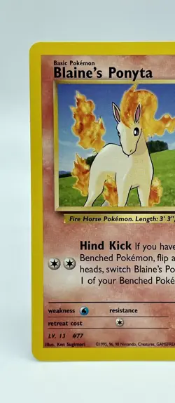 Blaines Ponyta 64/132 Gym Challenge Non Holo Vintage 2000 WOTC Pokemon Card NM - Image 2