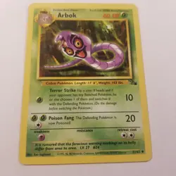 Arbok 31/62 Fossil Regular Pokemon Tcg Card Wotc - Image 2