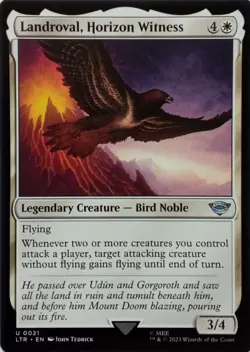 0021 LANDROVAL, HORIZON WITNESS UNCOMMON THE LORD OF THE RINGS MTG CARD - Image 1