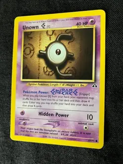Unown E Hidden Power 40 HP Pokemon Neo Discovery TCG Card 67/75 - Image 3