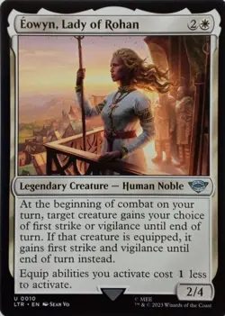 0010 EOWYN, LADY OF ROHAN UNCOMMON THE LORD OF THE RINGS MTG CARD - Image 1