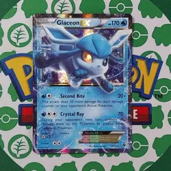 Glaceon EX 20/124 XY Fates Collide Holo NM Pokemon Card English - Image 1