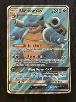 JUMBO Blastoise GX Full Art Oversized Card SM189 2019 Pokemon LP - Image 1