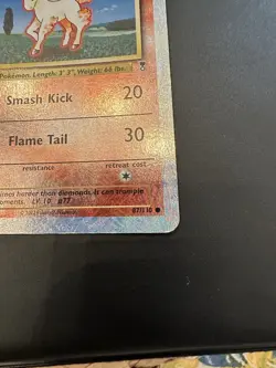 Ponyta Reverse Holo Legendary Collection 87/110 Pokemon Card MP - Image 5