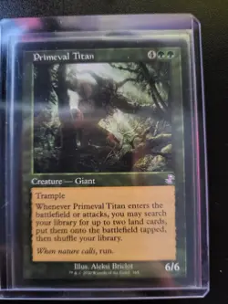 MTG Magic the Gathering Primeval Titan Time Spiral Remastered - Image 1