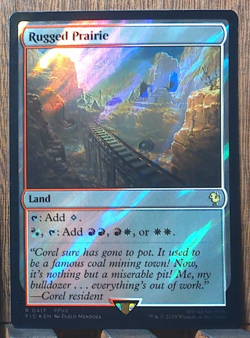MTG🔥✨ Rugged Prairie (Surge Foil) Commander: Final Fantasy NEAR MINT. 💕❤ - Image 1