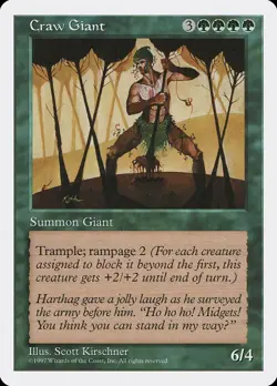 MTG - Craw Giant - Fifth Edition - X1 - (LP) - - Image 1