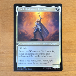 Cecil, Dark Knight - Pre-release Foil Stamped Promo - Final Fantasy MTG - Image 2