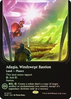 MTG FOIL Adagia, Windswept Bastion Borderless - Edge of Eternities #277 - Image 1