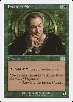 MTG - Fyndhorn Elder - Classic Sixth Edition - X1 - (LP) - - Image 1