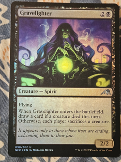 Gravelighter FOIL Kamigawa Neon Dynasty MTG Magic Cards - Image 3