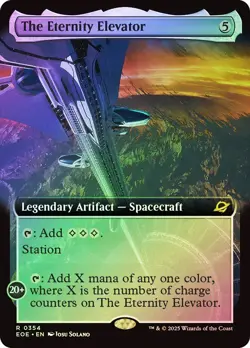 MTG FOIL The Eternity Elevator Extended Art - Edge of Eternities #354 - Image 1