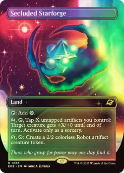 MTG FOIL Secluded Starforge 316 Borderless - Edge of Eternities #316 - Image 1