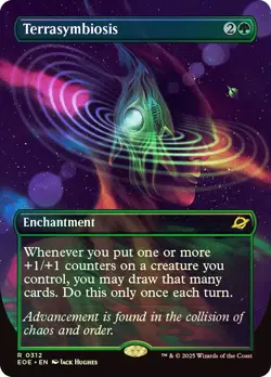 MTG FOIL Terrasymbiosis Borderless - Edge of Eternities #312 - Image 1