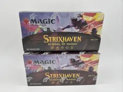 Mtg Strixhaven: School of Mages Set Booster Box Lot Of Two Brand New Sealed - Image 1