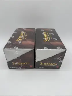 Mtg Strixhaven: School of Mages Set Booster Box Lot Of Two Brand New Sealed - Image 2