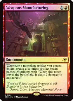 MTG FOIL Weapons Manufacturing - Edge of Eternities #168 - Image 1