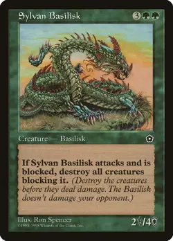 MTG - Sylvan Basilisk - Portal Second Age - X1 - (LP) - - Image 1
