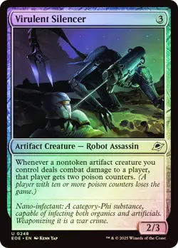 MTG FOIL Virulent Silencer - Edge of Eternities #248 - Image 1