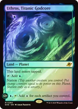 MTG FOIL Uthros, Titanic Godcore - Edge of Eternities #260 - Image 1
