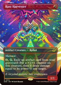 MTG FOIL Rust Harvester Borderless - Edge of Eternities #310 - Image 1