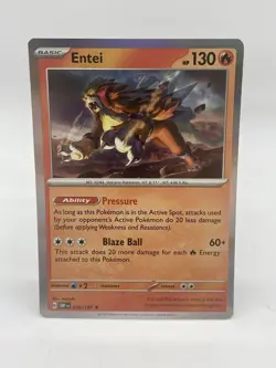 Entei 030/197 Sv03: Obsidian Flames Pokemon TCG Holo Mint Unplayed - Image 1