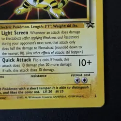 Electabuzz 2 (Pokemon The First Movie) Wotc Black Star Promo - Image 4