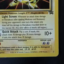 Electabuzz 2 (Pokemon The First Movie) Wotc Black Star Promo - Image 4