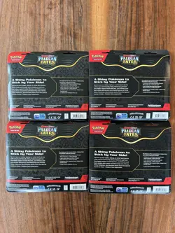 Pokemon TCG Paldean Fates Tech Sticker Fidough Collection Sealed Lot of 4 - Image 2