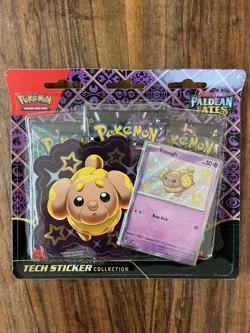 Pokemon TCG Paldean Fates Tech Sticker Fidough Collection Sealed Lot of 4 - Image 3